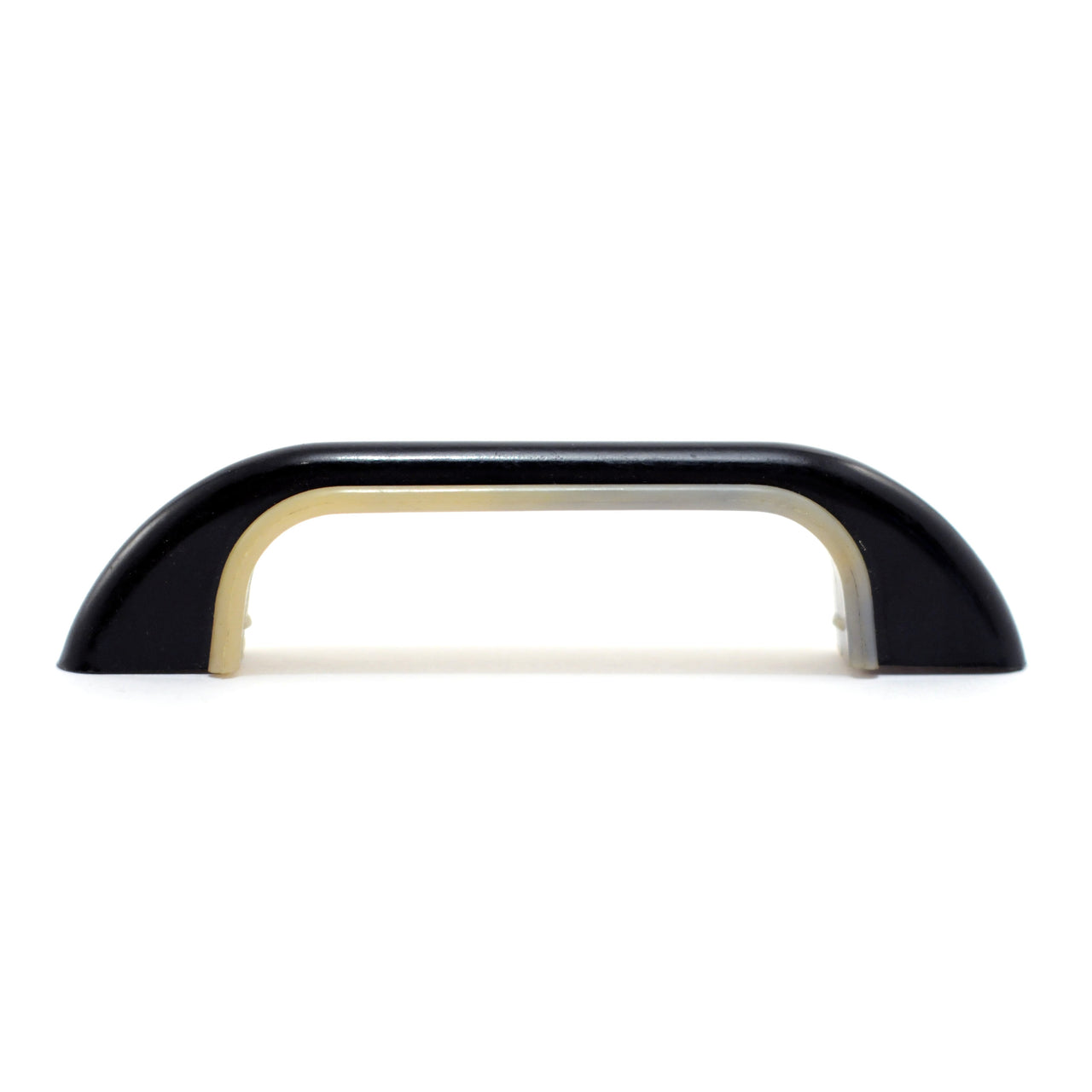 Vintage Black and Ivory Plastic Cabinet Handle 1940's