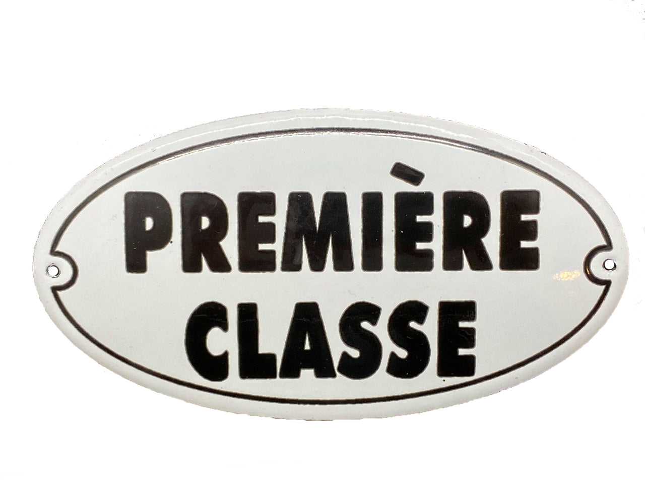 Reproduction Premiere Classe French Enamel sign