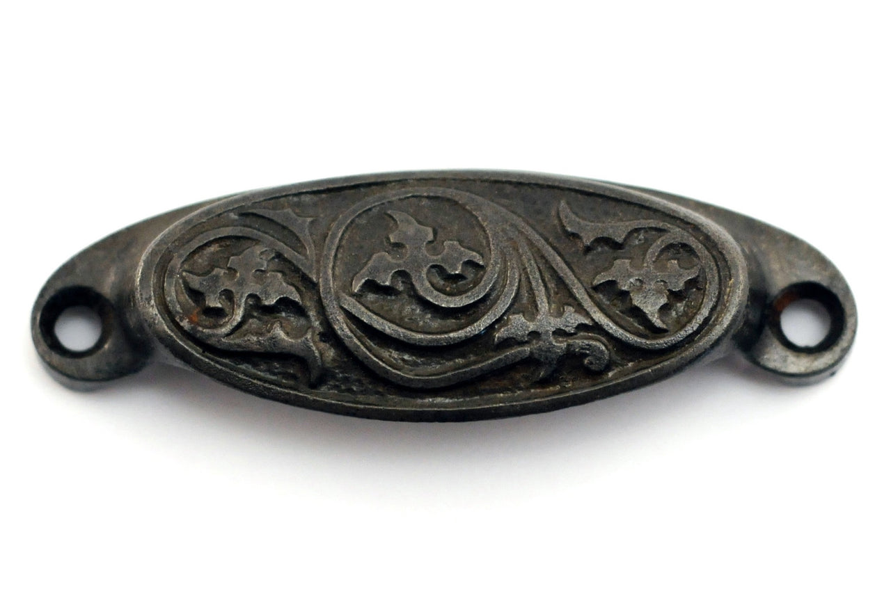 Cast Iron Victorian Oval Bin Pull