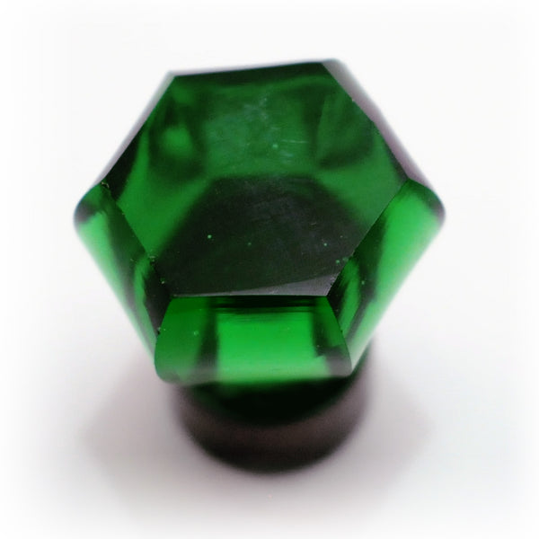 Reproduction Green Glass Cabinet knob
