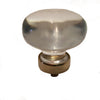 Glass Cabinet Knob with Brass Shank