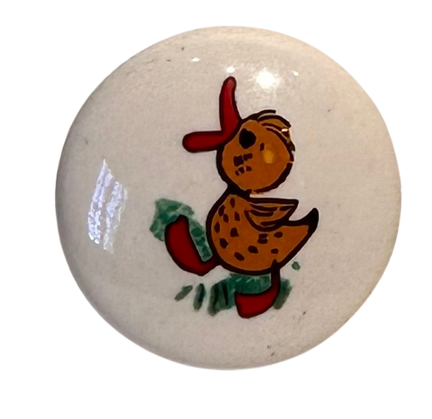 Ceramic Knob wirh Duck Decal