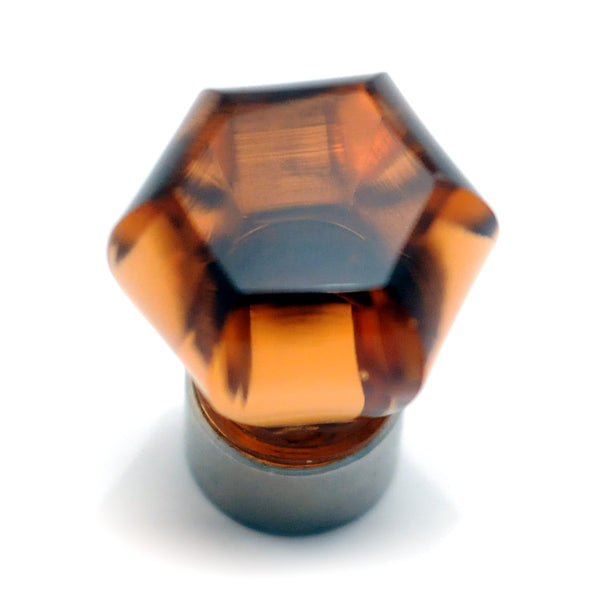 Amber Glass Cabinet Knob