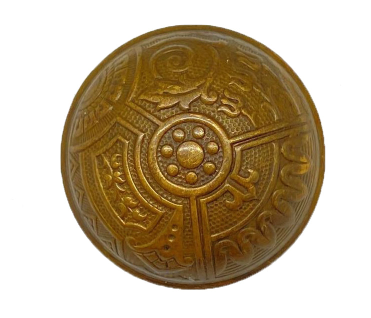 Vintage Eastlake Ceylon Doorknob Pressed Brass Doorknob Circa 1895