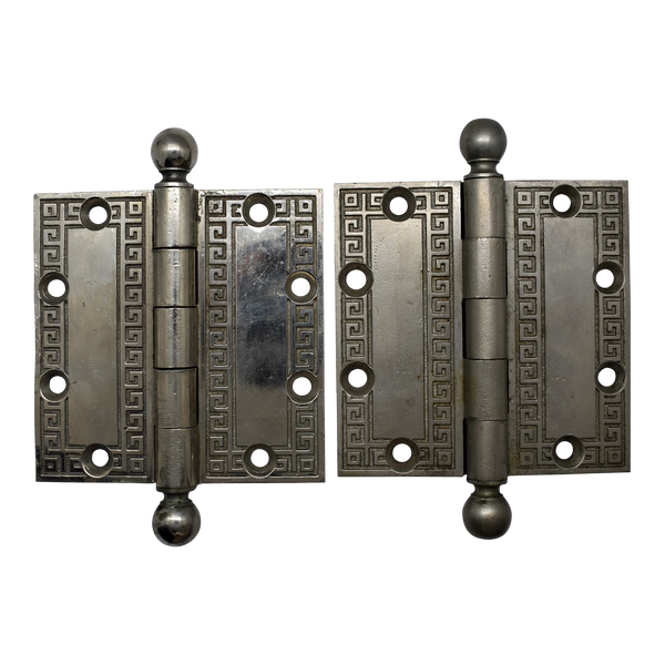 Pair of Greek Key Hinges