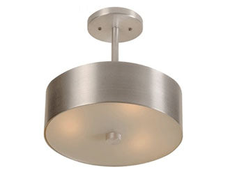 Saturn Lighting Fixture contemporary aluminum semi-flush mount fixture