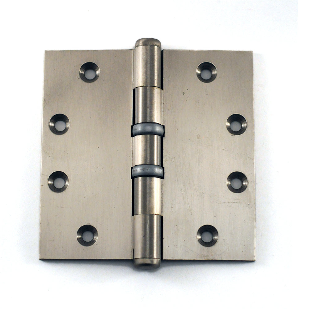Heavy Duty Nickel-Plated Brass Ball Bearing Hinges with Button Tips