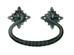 Bale and Eye Wrought Iron Cabinet Handle