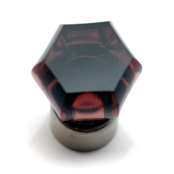Dark Violet Glass Cabinet Knob