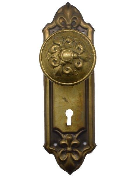 Antique 1905 Fleuroy Pattern Door Set