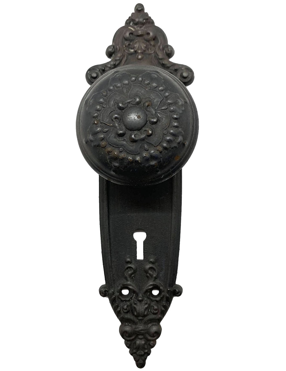 Antique Victorian Cast Iron Door Set
