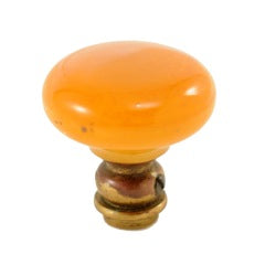 Antique Amber Bakelite Doorknob Circa 1920