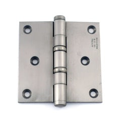Button Tip Satin Nickel Door Hinge