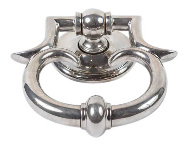 Italian Nickel Door or Furniture Handle