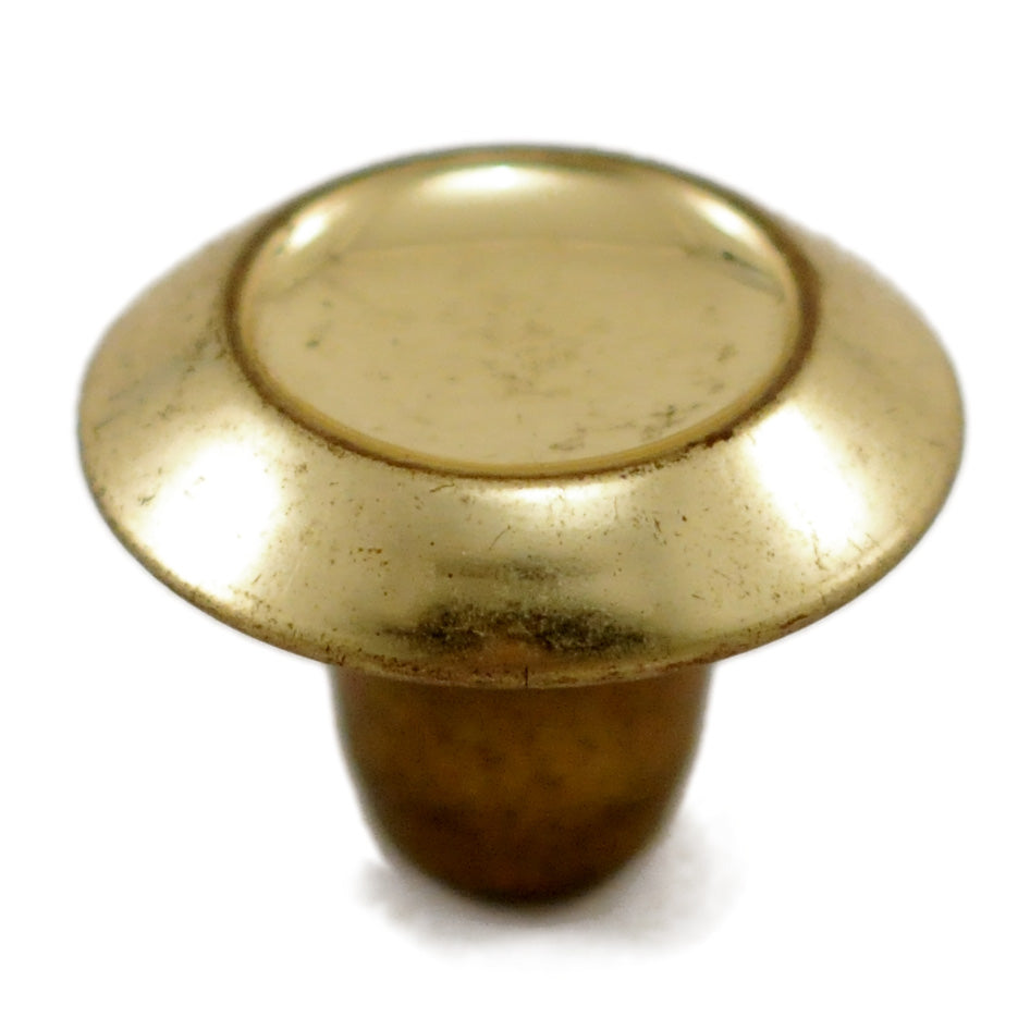 Tiny Pressed Brass Cabinet Knob
